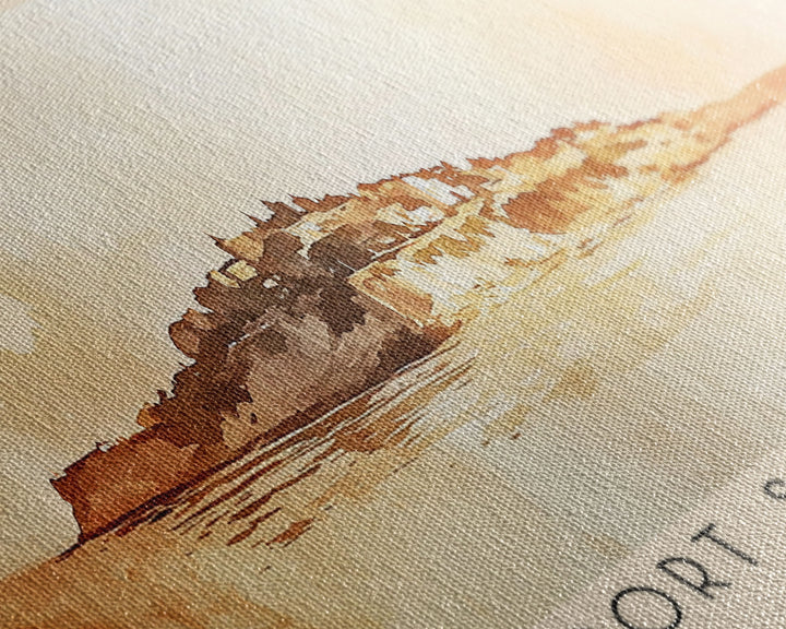 Port St. Johns, South Africa Watercolor Print, Vacation Gift, South Africa Wall Art, Beach Painting, Beach Decor, Beach Or Lakehouse Art