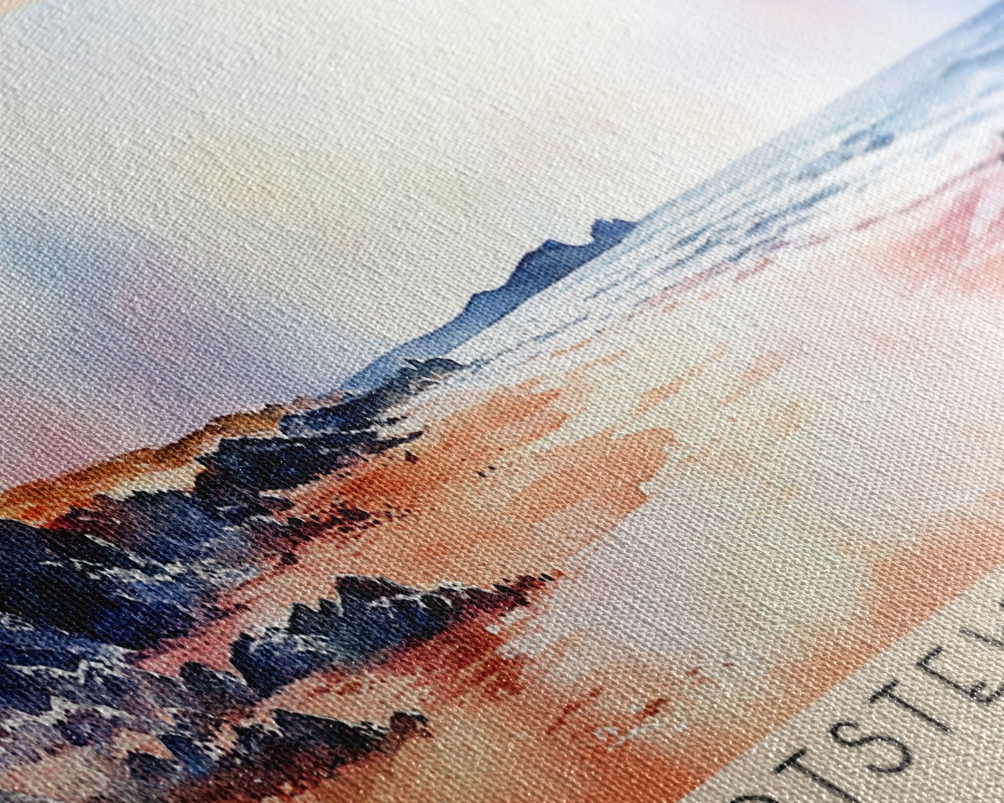 Portstewart Strand, Northern Ireland Watercolor Beach Print, Vacation Gift, Northern Ireland Wall Art, Beach Painting, Beach Decor, Beach Painting