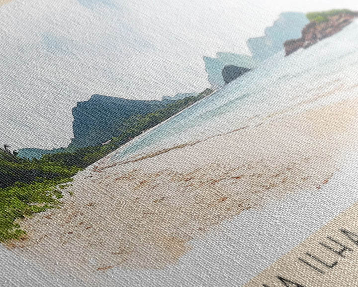 Praia Ilha do Campeche, Brazil Watercolor Print, Vacation Gift, Brazil Wall Art, Vacation Wall Art, Vacatation Memories, Beach Decor, Beach Or Lakehouse Art
