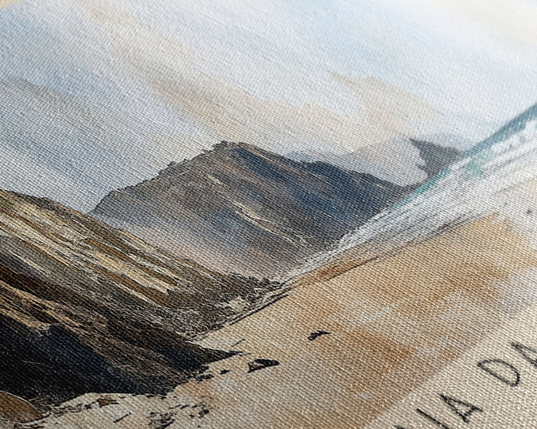 Praia da Cordoama, Portugal Watercolor Beach Print, Vacation Gift, Portugal Wall Art, Beach Painting, Beach Decor, Beach Painting