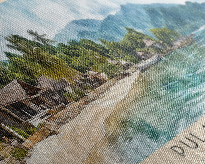 Pulau Weh, Indonesia Watercolor Print, Vacation Gift, Indonesia Wall Art, Vacation Wall Art, Vacatation Memories, Beach Decor, Beach Or Lakehouse Art