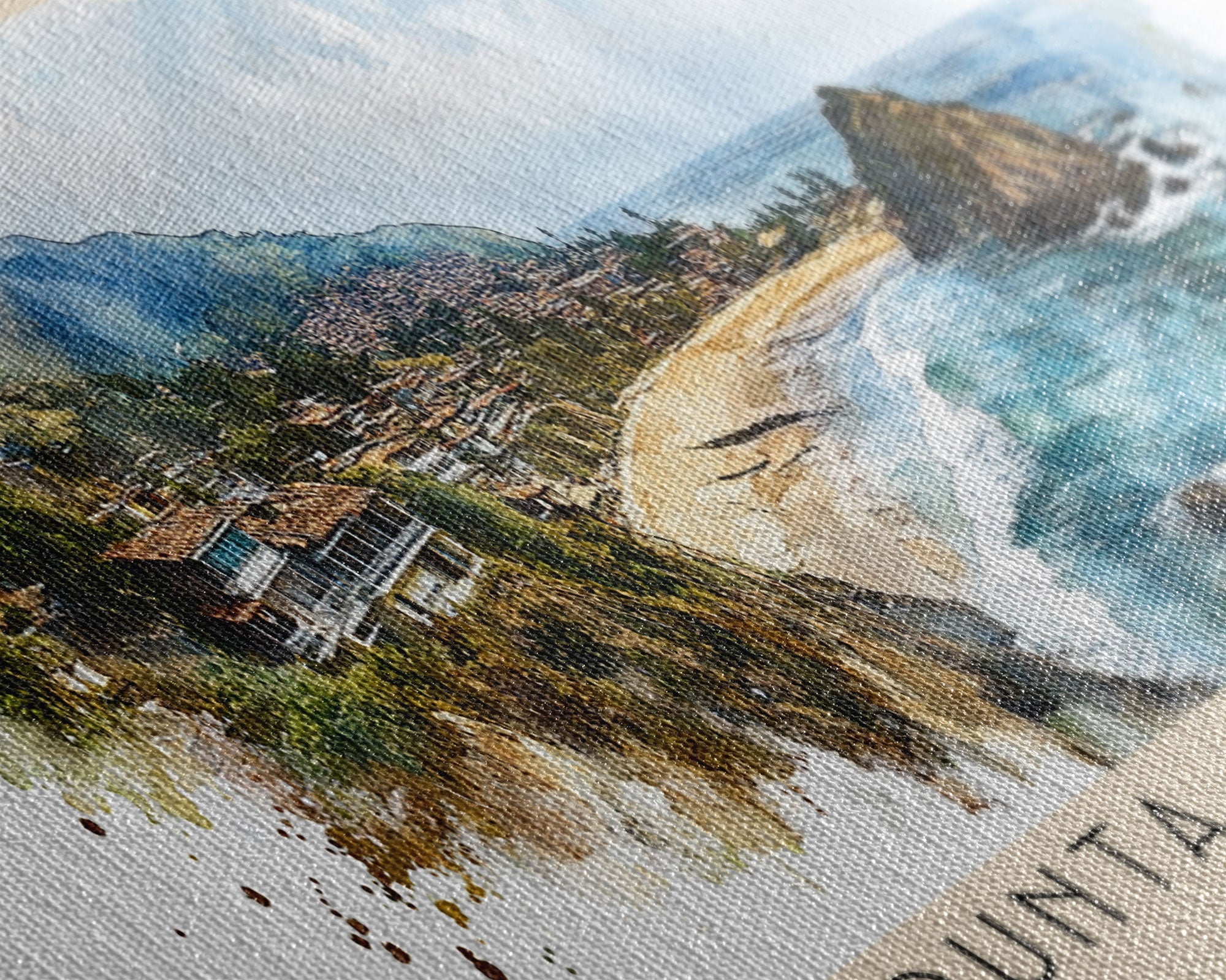 Punta Gallinas, Colombia Watercolor Print, Vacation Gift, Colombia Wall Art, Beach Painting, Beach Decor, Beach Or Lakehouse Art