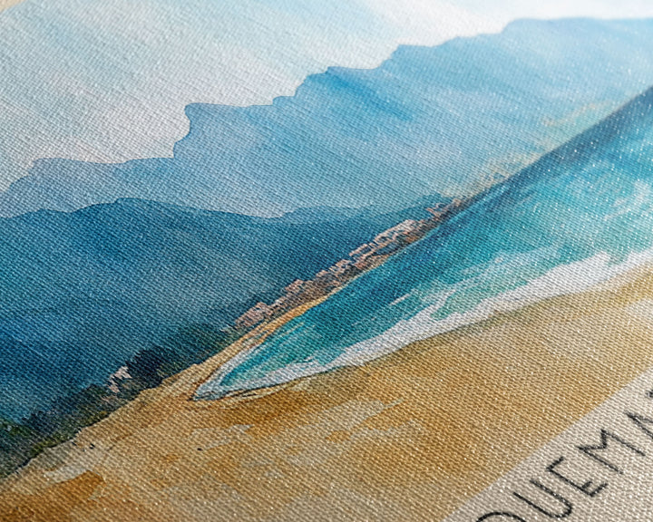 Quemado Beach, Morocco Watercolor Print, Vacation Gift, Morocco Wall Art, Vacation Wall Art, Vacatation Memories, Beach Decor, Beach Or Lakehouse Art