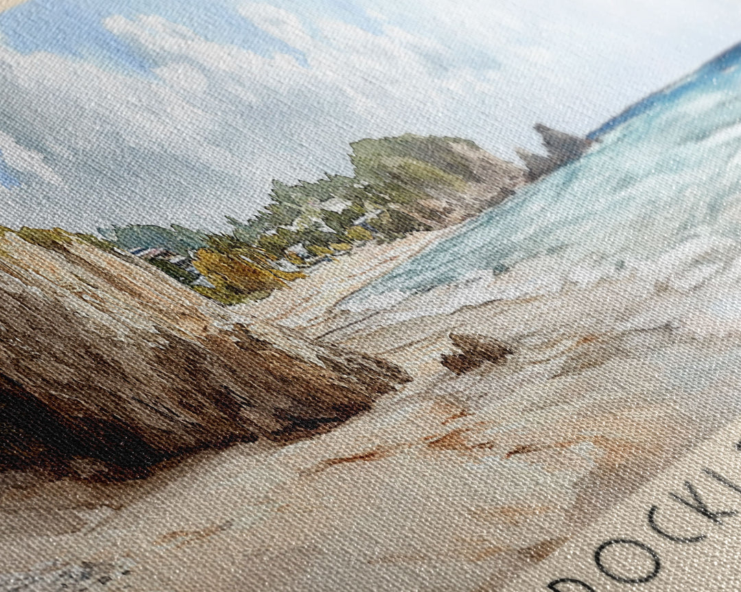 Rockley Beach, Barbados Watercolor Print, Vacation Gift, Barbados Wall Art, Beach Painting, Beach Decor, Beach Or Lakehouse Art