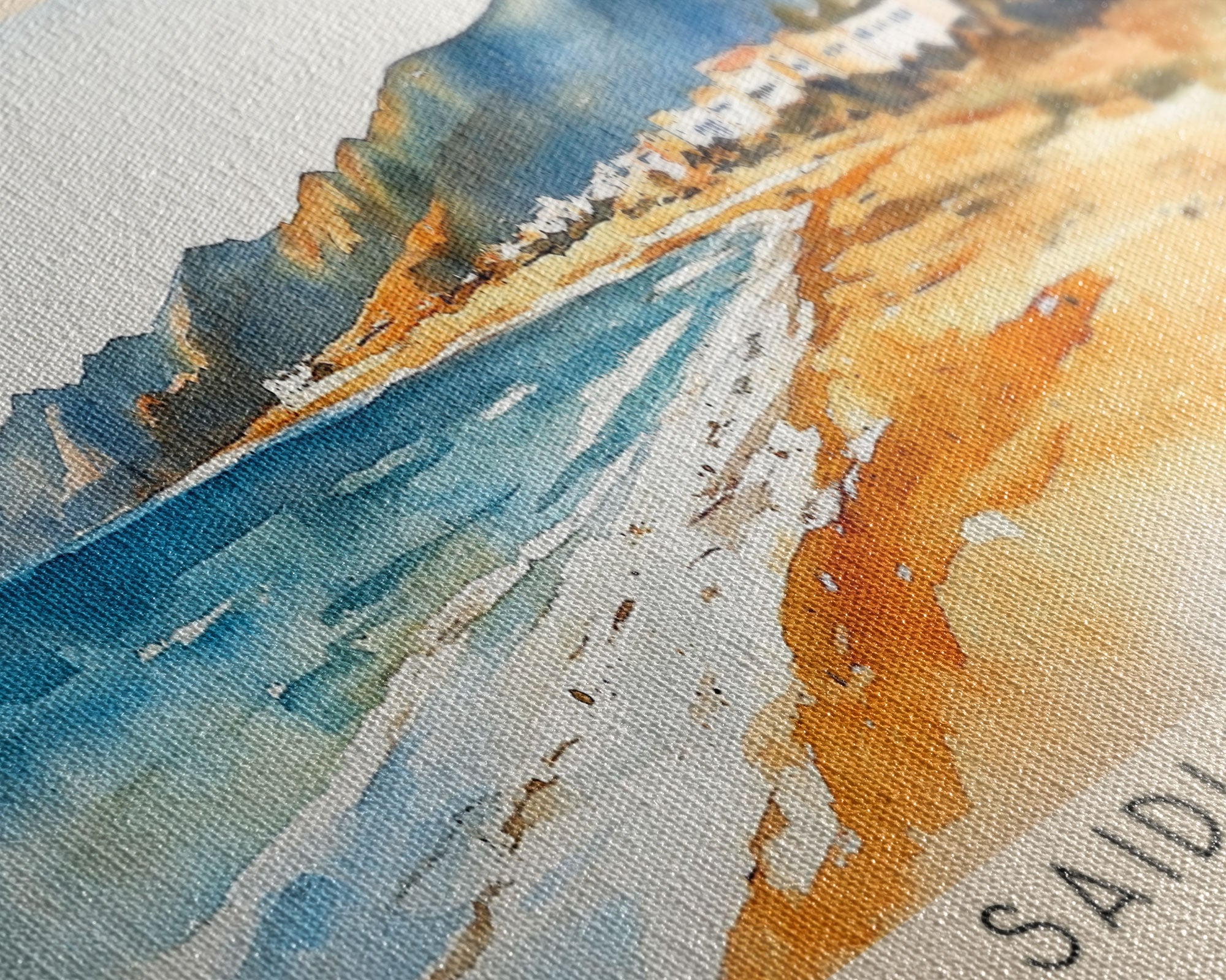 Saidia Beach, Morocco Watercolor Print, Vacation Gift, Morocco Wall Art, Vacation Wall Art, Vacatation Memories, Beach Decor, Beach Or Lakehouse Art