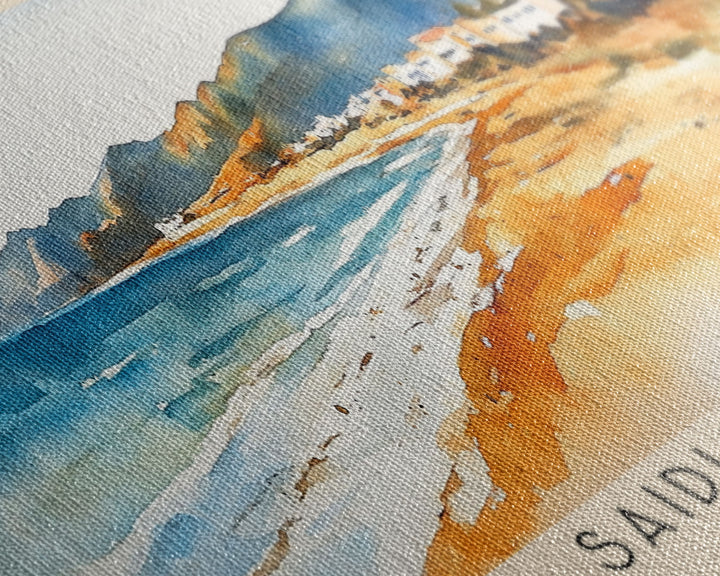 Saidia Beach, Morocco Watercolor Print, Vacation Gift, Morocco Wall Art, Vacation Wall Art, Vacatation Memories, Beach Decor, Beach Or Lakehouse Art