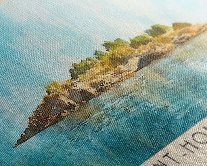 Saint-Honoré Island, France Watercolor Print, Vacation Gift, France Wall Art, Beach Painting, Beach Decor, Beach Or Lakehouse Art