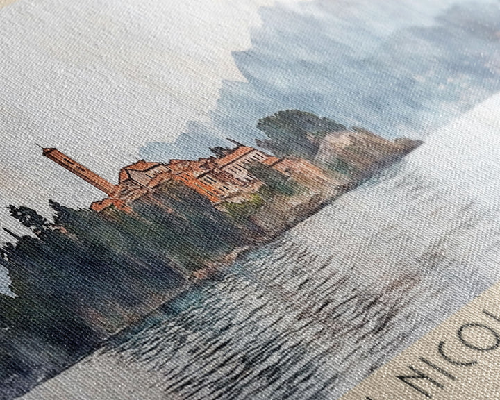 San Nicola di Tremiti, Italy Watercolor Beach Print, Vacation Gift, Italy Wall Art, Beach Painting, Beach Decor, Beach Painting
