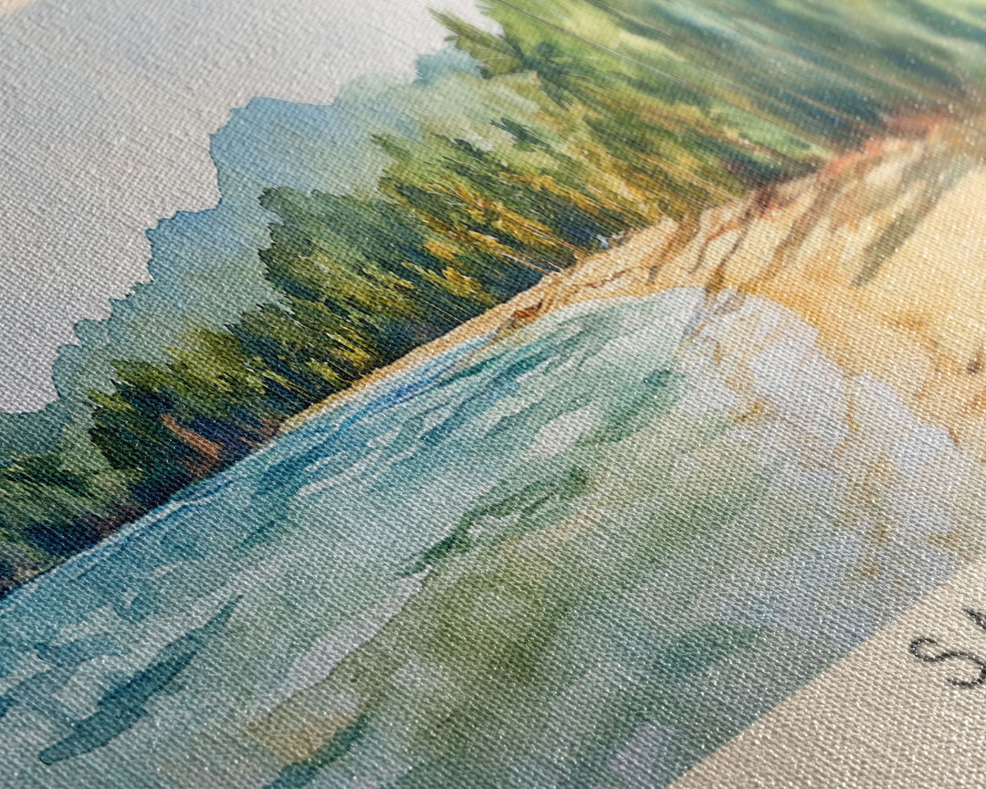 Saona, Dominican Republic Watercolor Print, Vacation Gift, Dominican Republic Wall Art, Vacation Wall Art, Vacatation Memories, Beach Decor, Beach Or Lakehouse Art