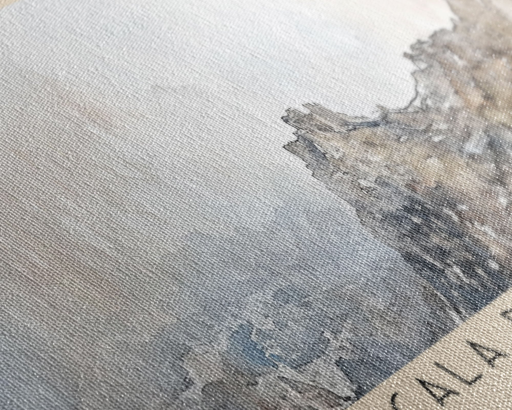 Scala dei Turchi, Italy Watercolor Print, Vacation Gift, Italy Wall Art, Vacation Wall Art, Vacatation Memories, Beach Decor, Beach Or Lakehouse Art
