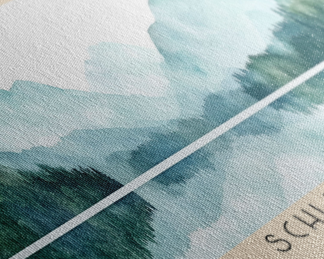 Schluchsee, Germany Watercolor Print, Vacation Gift, Germany Wall Art, Beach Painting, Beach Decor, Beach Or Lakehouse Art