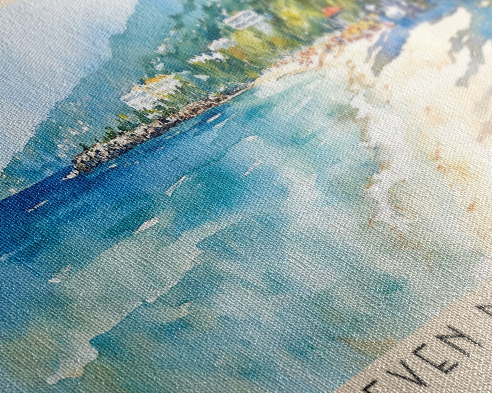 Seven Mile Beach, Jamaica Watercolor Print, Vacation Gift, Jamaica Wall Art, Vacation Wall Art, Vacatation Memories, Beach Decor, Beach Or Lakehouse Art
