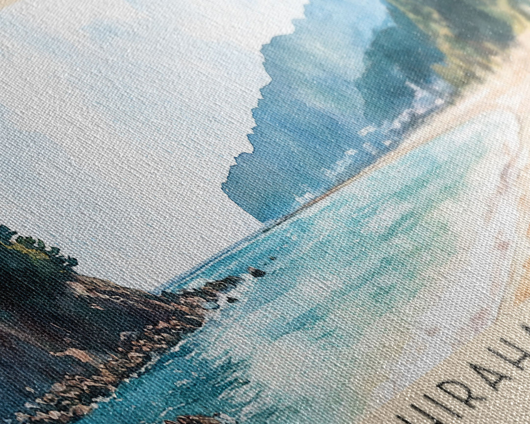 Shirahama Beach, Japan Watercolor Print, Vacation Gift, Japan Wall Art, Beach Painting, Beach Decor, Beach Or Lakehouse Art