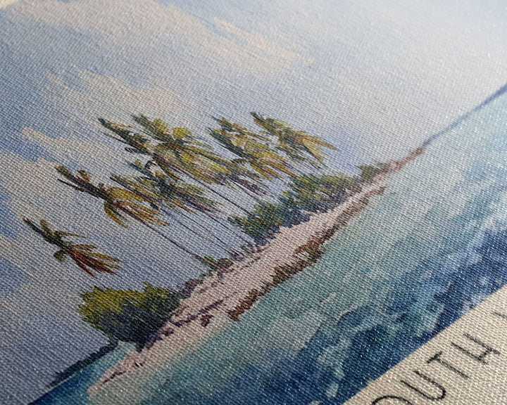South Water Caye, Belize Watercolor Print, Vacation Gift, Belize Wall Art, Beach Painting, Beach Decor, Beach Or Lakehouse Art