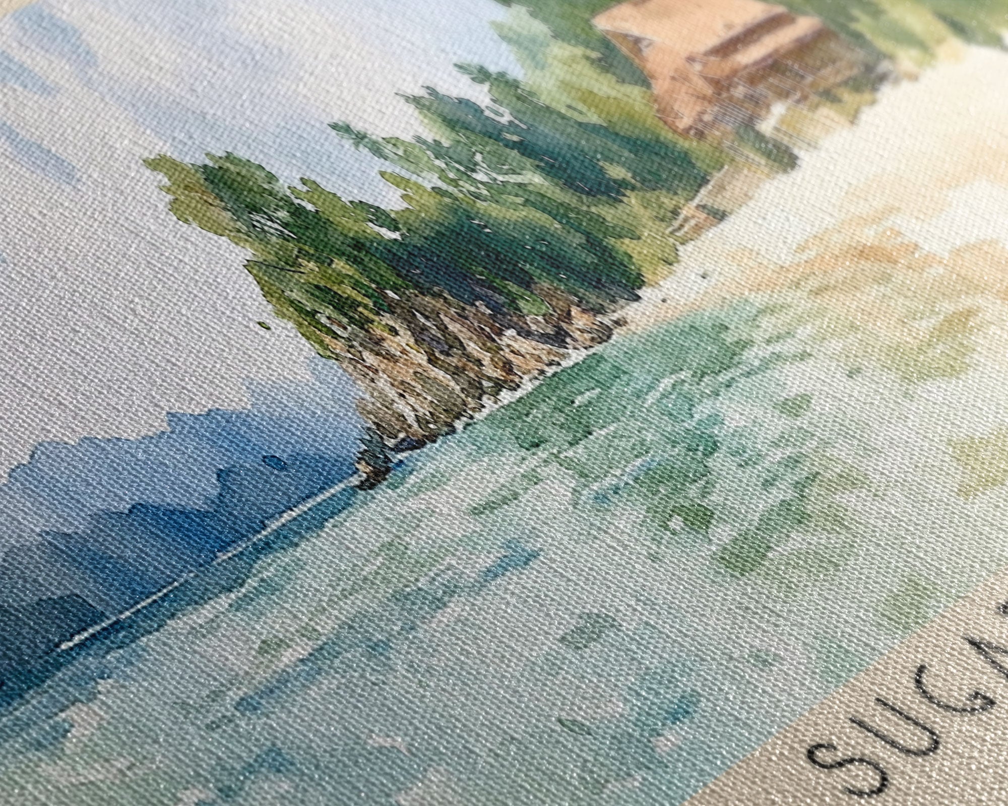 Sugar Beach, Philippines Watercolor Print, Vacation Gift, Philippines Wall Art, Vacation Wall Art, Vacatation Memories, Beach Decor, Beach Or Lakehouse Art