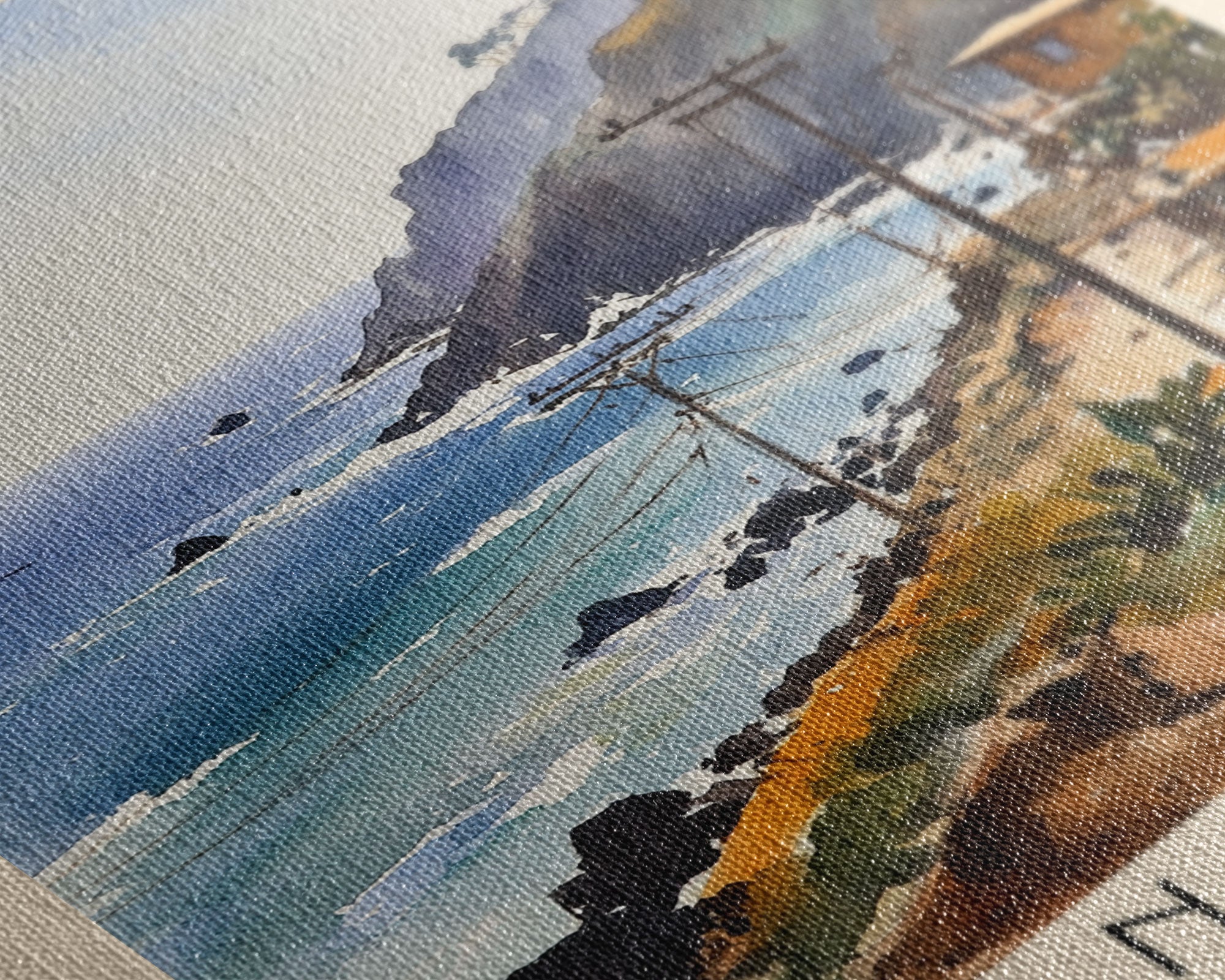 Anakena, Chile Watercolor Print, Vacation Gift, Chile Wall Art, Beach Painting, Beach Decor, Beach Or Lakehouse Art