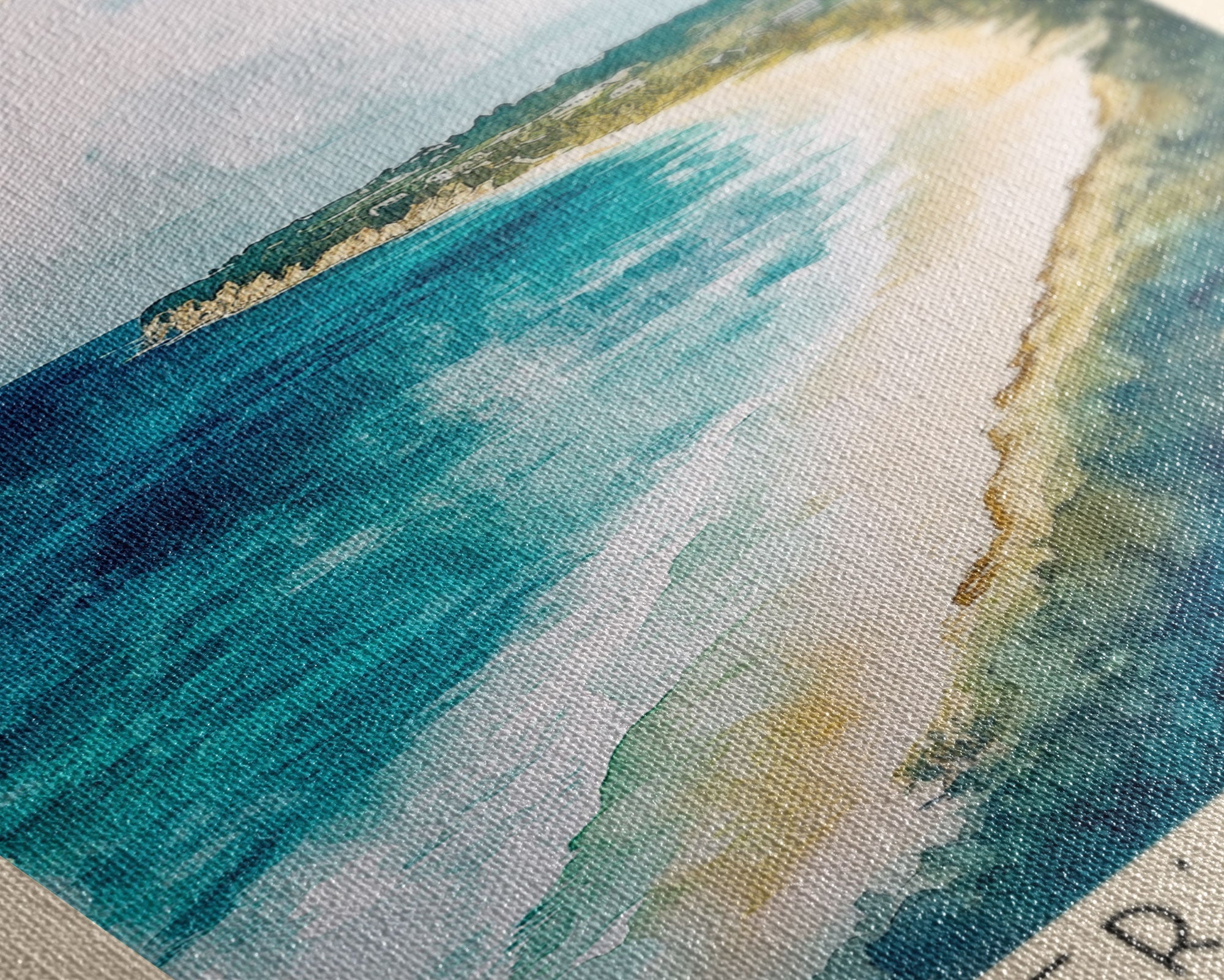 Archer’s Bay Beach, Barbados Watercolor Print, Vacation Gift, Barbados Wall Art, Vacation Wall Art, Vacatation Memories, Beach Decor, Beach Or Lakehouse Art