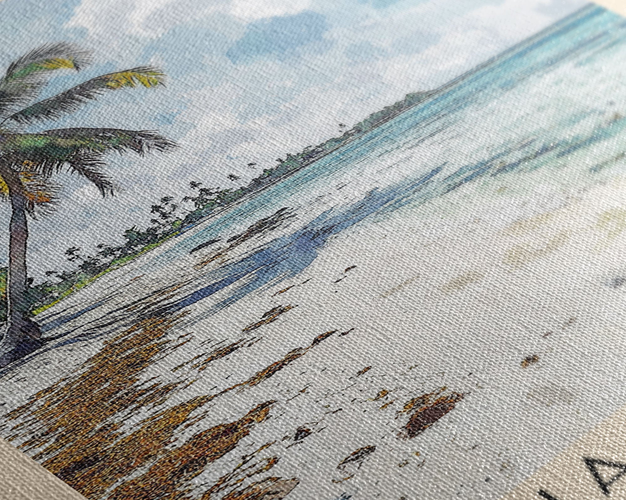 Bahia Inglesa, Chile Watercolor Print, Vacation Gift, Chile Wall Art, Vacation Wall Art, Vacatation Memories, Beach Decor, Beach Or Lakehouse Art