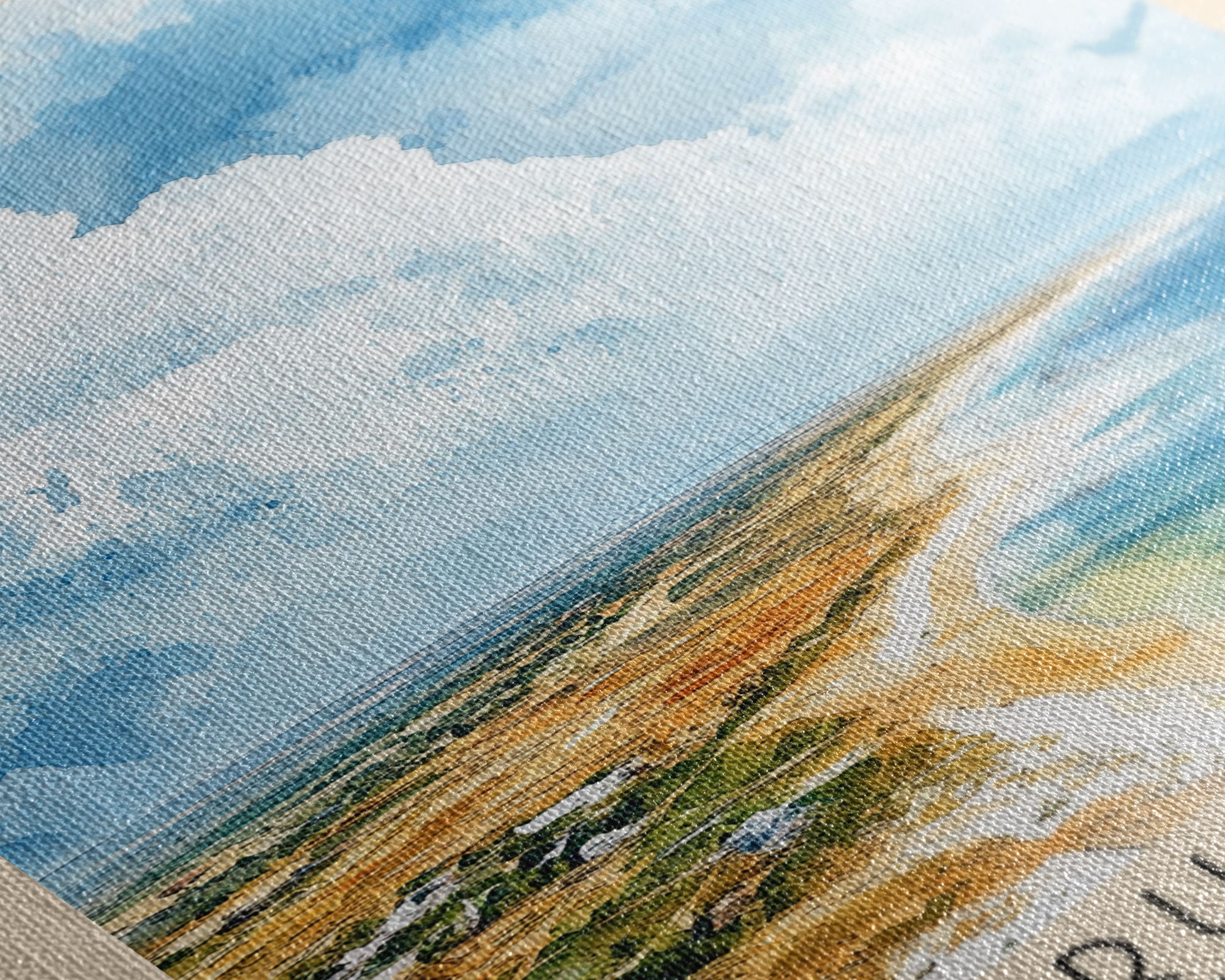 Bazaruto Island, Mozambique Watercolor Beach Print, Vacation Gift, Mozambique Wall Art, Beach Painting, Beach Decor, Beach Painting