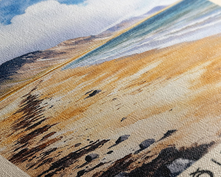 Búðir Beach, Iceland Watercolor Beach Print, Vacation Gift, Iceland Wall Art, Beach Painting, Beach Decor, Beach Painting