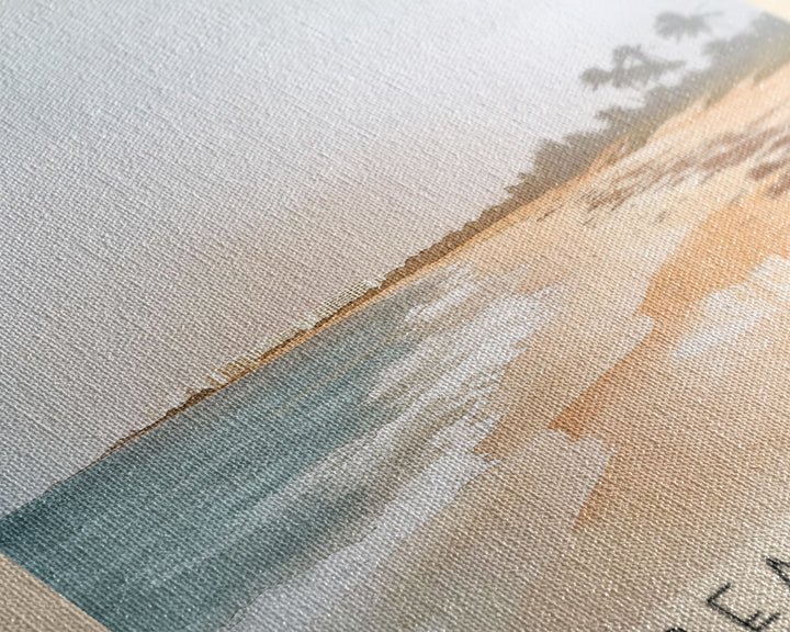 Blue Beach (La Chiva), Puerto Rico Watercolor Print, Vacation Gift, Puerto Rico Wall Art, Beach Painting, Beach Decor, Beach Or Lakehouse Art