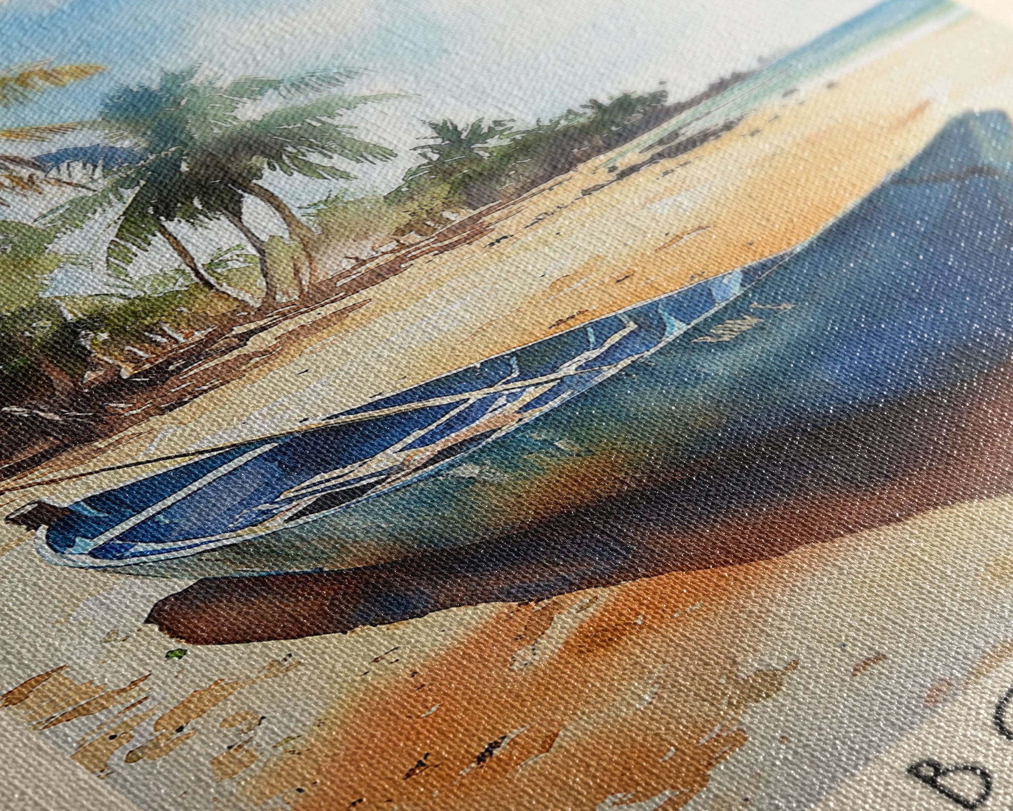 Bom Bom Island, São Tomé and Príncipe Watercolor Print, Vacation Gift, São Tomé and Príncipe Wall Art, Vacation Wall Art, Vacatation Memories, Beach Decor, Beach Or Lakehouse Art
