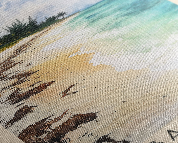 Cabbage Beach, Bahamas Watercolor Print, Vacation Gift, Bahamas Wall Art, Vacation Wall Art, Vacatation Memories, Beach Decor, Beach Or Lakehouse Art