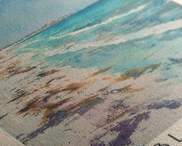 Cable Beach, Australia Watercolor Print, Vacation Gift, Australia Wall Art, Beach Painting, Beach Decor, Beach Or Lakehouse Art