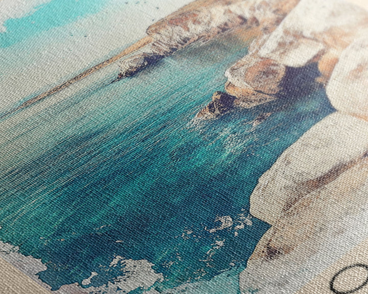 Cabo Blanco, Peru Watercolor Beach Print, Vacation Gift, Peru Wall Art, Beach Painting, Beach Decor, Beach Painting