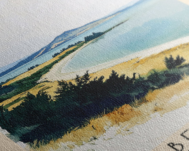 Campbell Island, New Zealand Watercolor Print, Vacation Gift, New Zealand Wall Art, Vacation Wall Art, Vacatation Memories, Beach Decor, Beach Or Lakehouse Art
