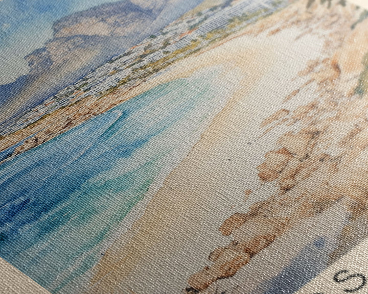 Camps Bay Beach, South Africa Watercolor Print, Vacation Gift, South Africa Wall Art, Beach Painting, Beach Decor, Beach Or Lakehouse Art