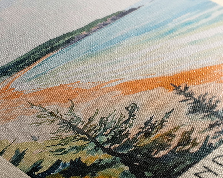 Cavendish Beach, Canada Watercolor Print, Vacation Gift, Canada Wall Art, Beach Painting, Beach Decor, Beach Or Lakehouse Art