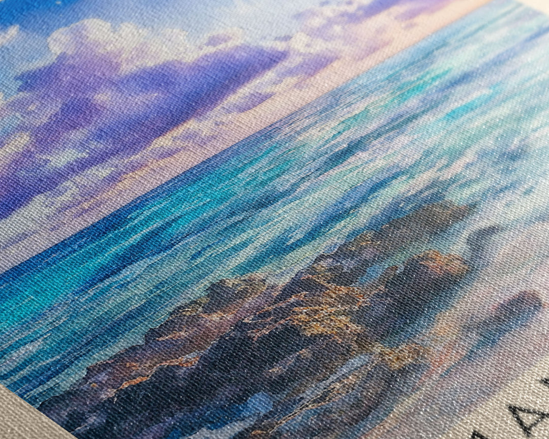 Cayman Islands, United Kingdom Watercolor Beach Print, Vacation Gift, United Kingdom Wall Art, Beach Painting, Beach Decor, Beach Painting