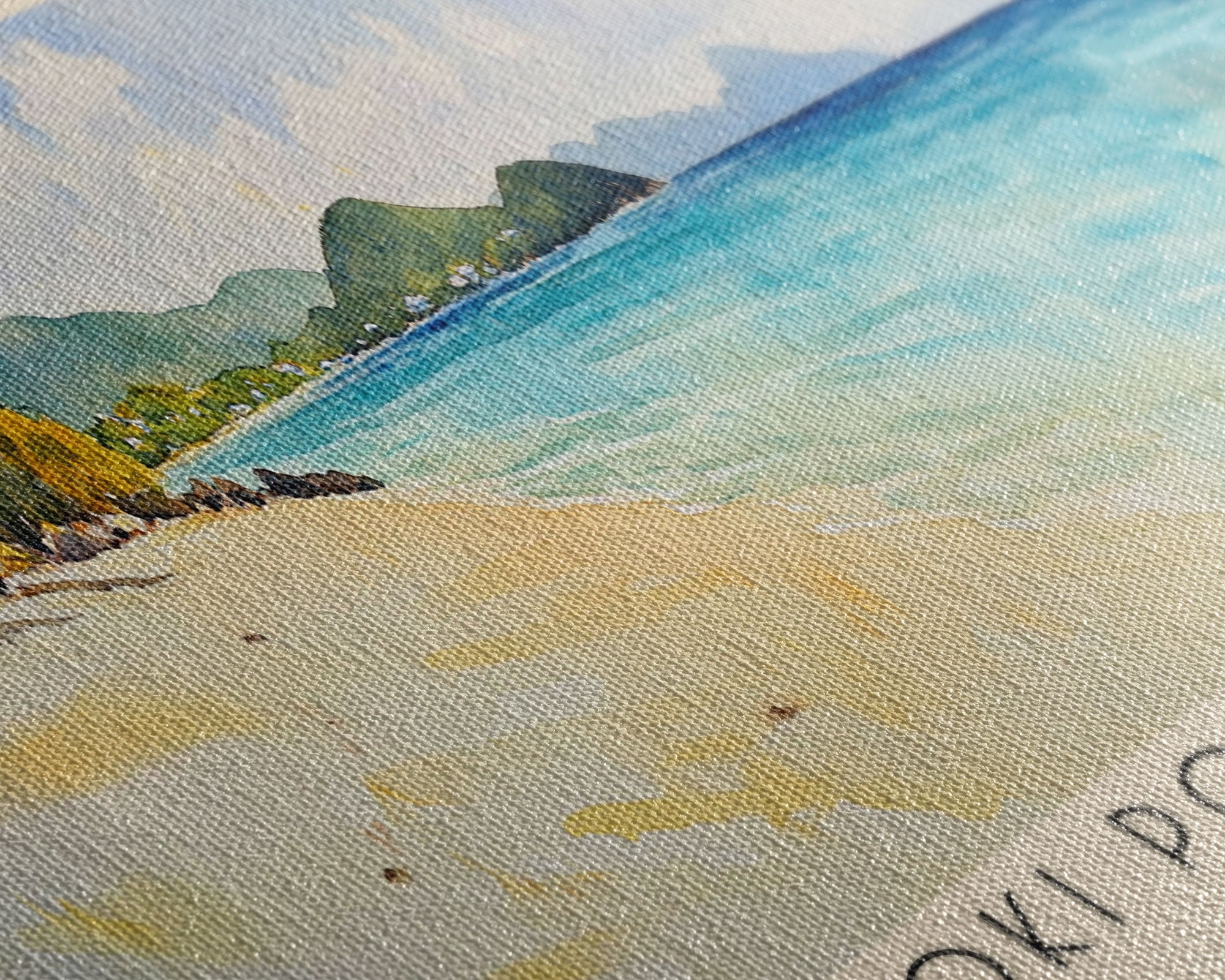 Coki Point Beach, US Virgin islands Watercolor Print, Vacation Gift, US Virgin islands Wall Art, Vacation Wall Art, Vacatation Memories, Beach Decor, Beach Or Lakehouse Art