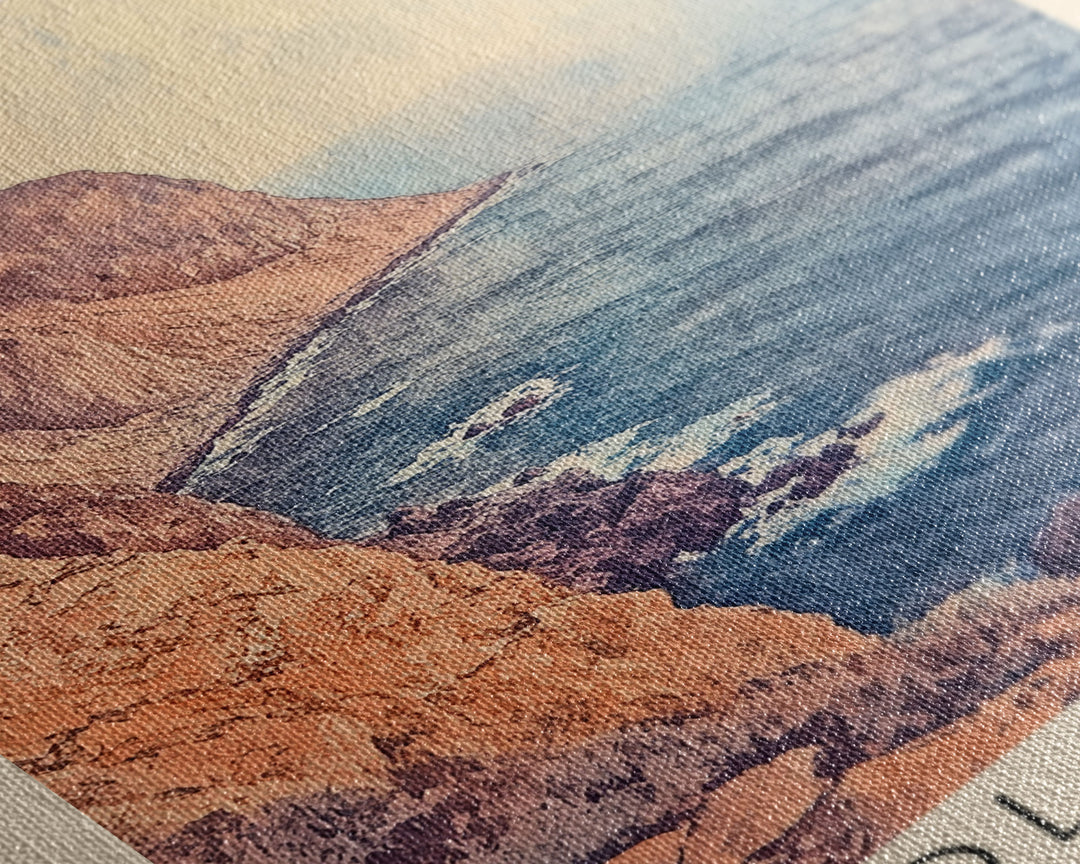 Cole Cole, Chile Watercolor Beach Print, Vacation Gift, Chile Wall Art, Beach Painting, Beach Decor, Beach Painting