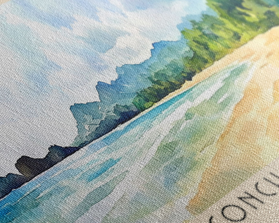 Conchal Beach, Costa Rica Watercolor Print, Vacation Gift, Costa Rica Wall Art, Vacation Wall Art, Vacatation Memories, Beach Decor, Beach Or Lakehouse Art