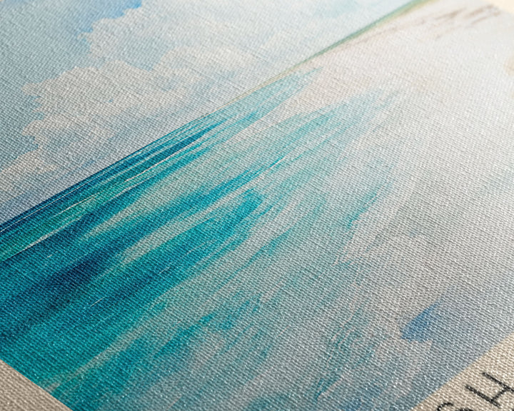 English Point Beach, Turks and Caicos Watercolor Print, Vacation Gift, Turks and Caicos Wall Art, Vacation Wall Art, Vacatation Memories, Beach Decor, Beach Or Lakehouse Art