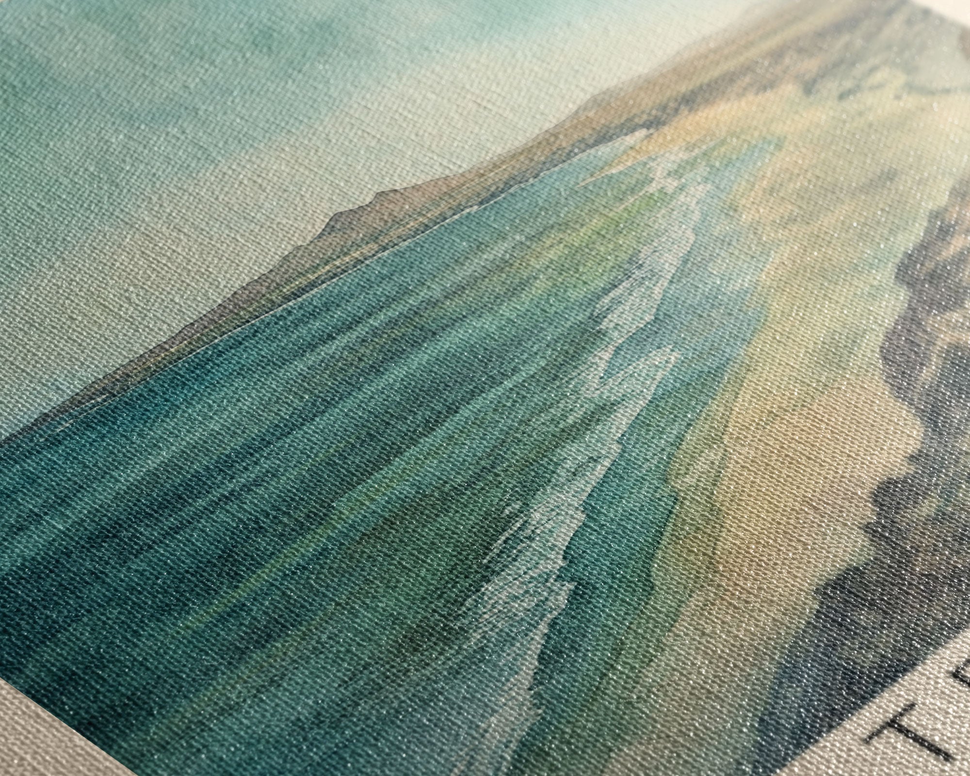 Fuerteventura, Spain Watercolor Print, Vacation Gift, Spain Wall Art, Beach Painting, Beach Decor, Beach Or Lakehouse Art