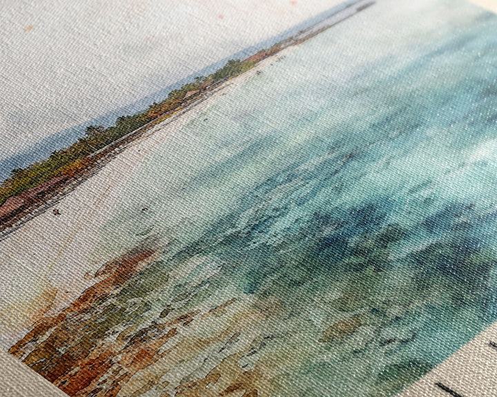 Gili Islands, Indonesia Watercolor Beach Print, Vacation Gift, Indonesia Wall Art, Beach Painting, Beach Decor, Beach Painting