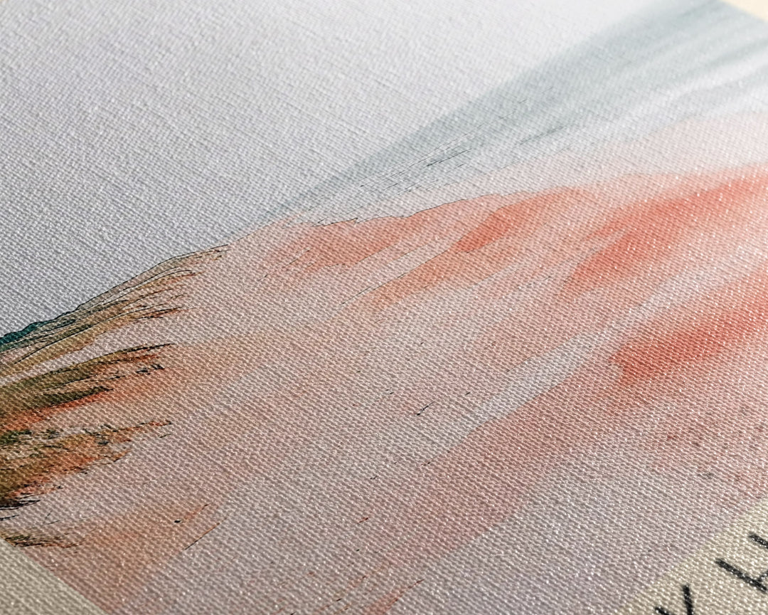 Holkham Beach, United Kingdom Watercolor Beach Print, Vacation Gift, United Kingdom Wall Art, Beach Painting, Beach Decor, Beach Painting