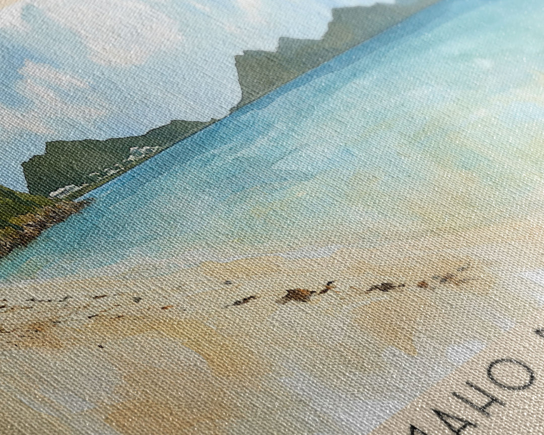 Maho Bay Beach, US Virgin islands Watercolor Print, Vacation Gift, US Virgin islands Wall Art, Beach Painting, Beach Decor, Beach Or Lakehouse Art