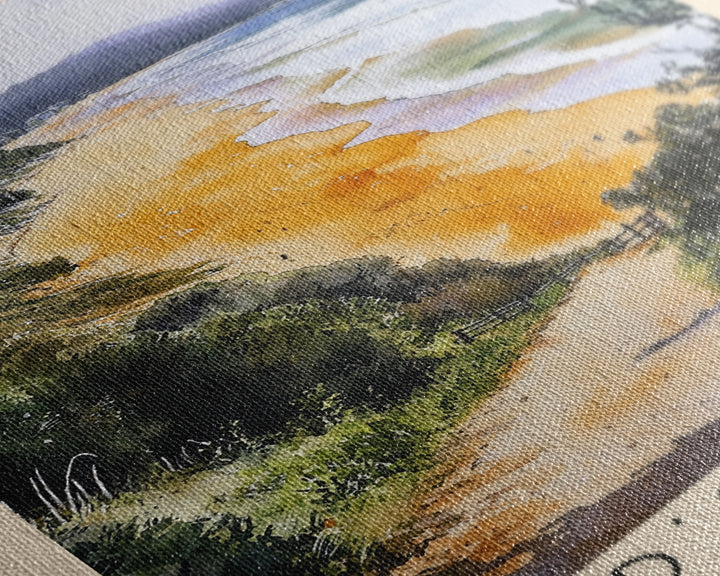 Ned's Beach, Australia Watercolor Print, Vacation Gift, Australia Wall Art, Vacation Wall Art, Vacatation Memories, Beach Decor, Beach Or Lakehouse Art