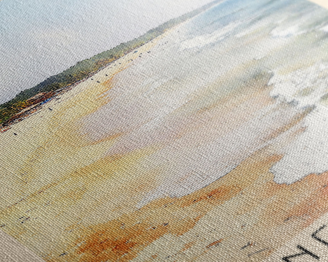 Patnem Beach, Goa, India Watercolor Print, Vacation Gift, Goa, India Wall Art, Vacation Wall Art, Vacatation Memories, Beach Decor, Beach Or Lakehouse Art