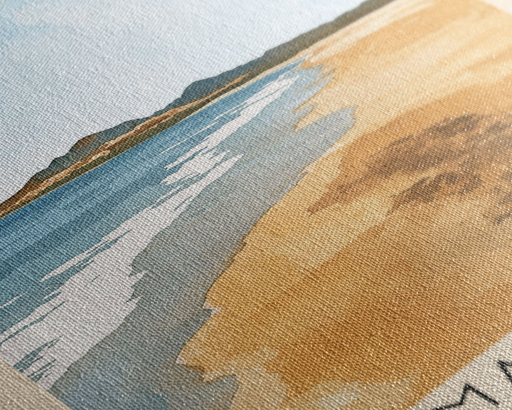Quemado Beach, Morocco Watercolor Print, Vacation Gift, Morocco Wall Art, Vacation Wall Art, Vacatation Memories, Beach Decor, Beach Or Lakehouse Art