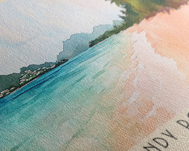 Sandy Point Beach, US Virgin islands Watercolor Print, Vacation Gift, US Virgin islands Wall Art, Beach Painting, Beach Decor, Beach Or Lakehouse Art