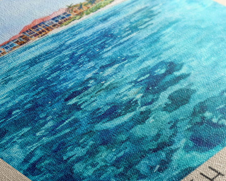 South Water Caye, Belize Watercolor Print, Vacation Gift, Belize Wall Art, Beach Painting, Beach Decor, Beach Or Lakehouse Art