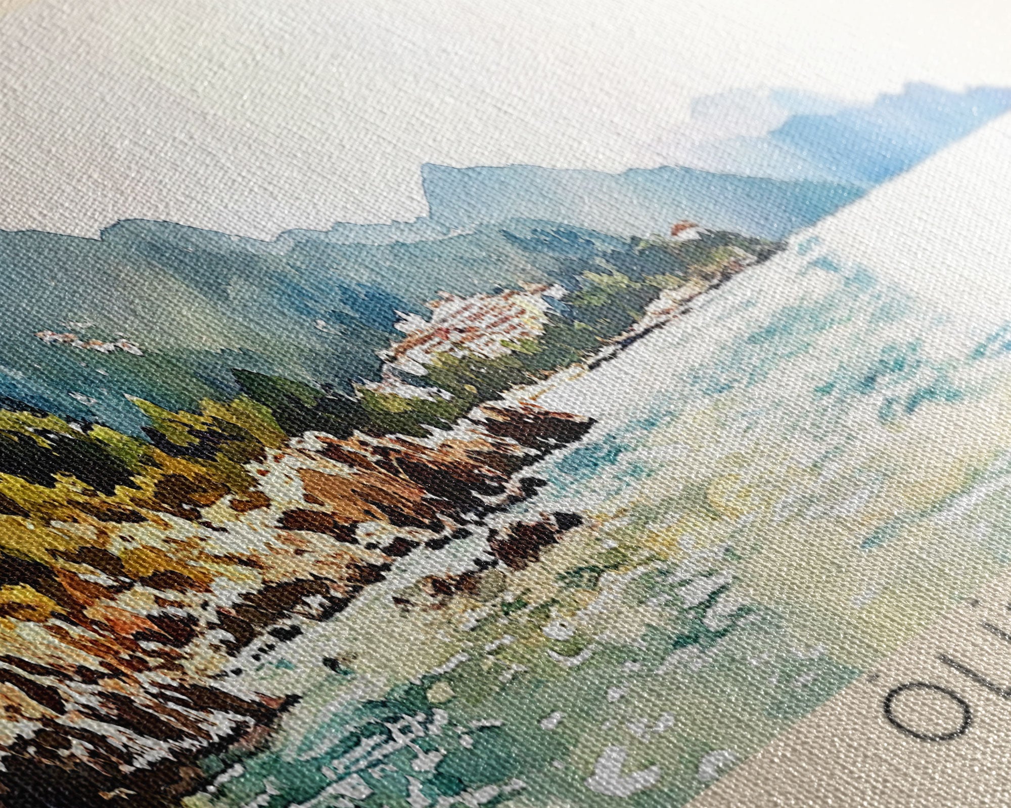 Ölüdeniz, Turkey Watercolor Print, Vacation Gift, Turkey Wall Art, Beach Painting, Beach Decor, Beach Or Lakehouse Art