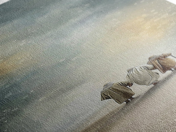 Heavenly Footsteps – Framed Canvas Print – Christian Art Canvas – Christian Wall Art – Modern Christian Art – Skinny Art – Christian Christ