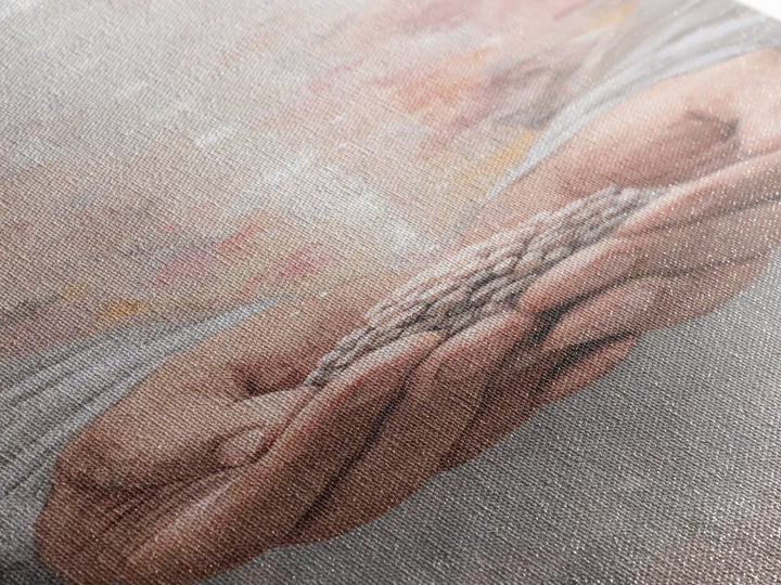 Hands Of Blessing – Framed Canvas Print – Narrow Art – Christian Art Canvas – Christian Wall Art – Jesus Painting – Subtle Christian Art