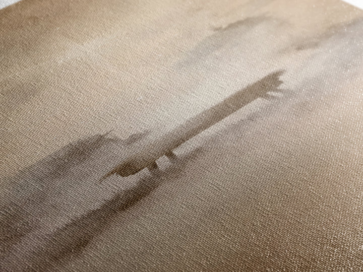 Manger Dawn Glow – Framed Canvas Print – Christian Christmas Art – Christian Wall Art – Narrow Art – Jesus Painting – Christian Art Canvas